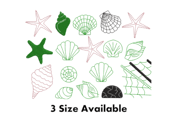 Beach Shells Embroidery Design Set Review for Small Business Branding