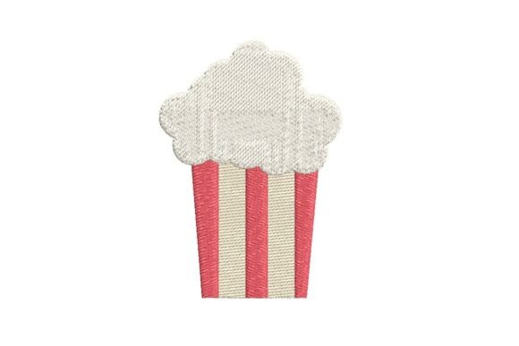 Classic Popcorn Box Embroidery Design