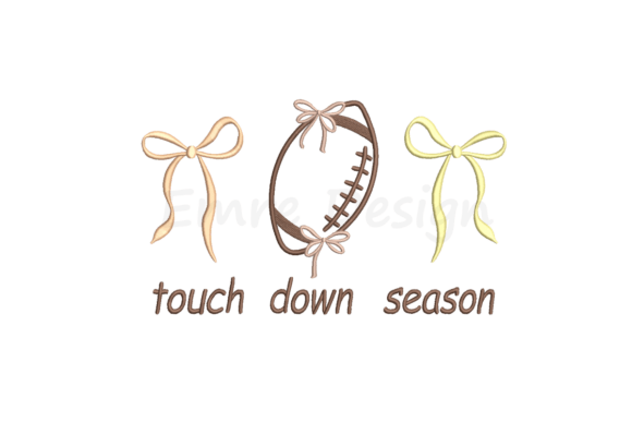 Coquette Touchdown Season Embroidery