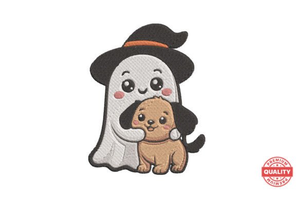 Ghost Hugging Dog Embroidery: A Seasonal Embroidery Designer’s Review