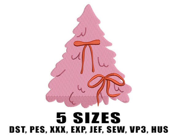 h1Pink Holiday Tree Embroidery Design Review for Business Use/h1