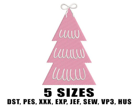 Pink Christmas Tree Embroidery Designs: A Designer’s Review