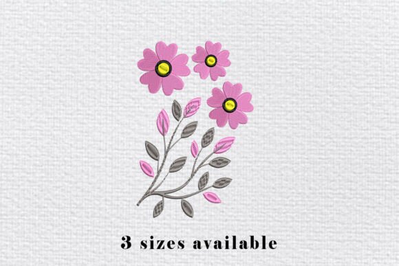 Pink Daisy Floral Embroidery File Review for Craft Fair Sellers