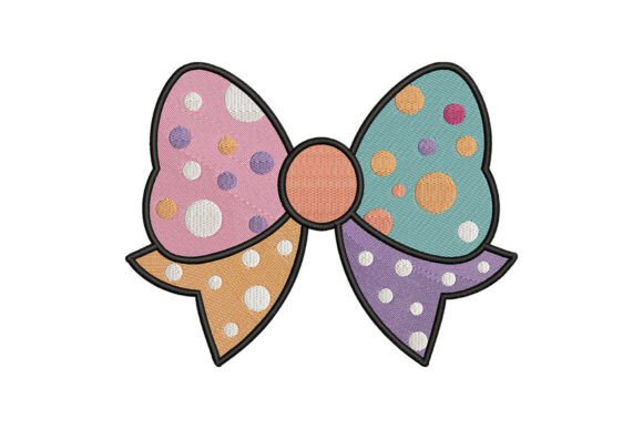 Polka Dot Bow Embroidery Design: A Designer’s Review for Boutique Sweatshirts