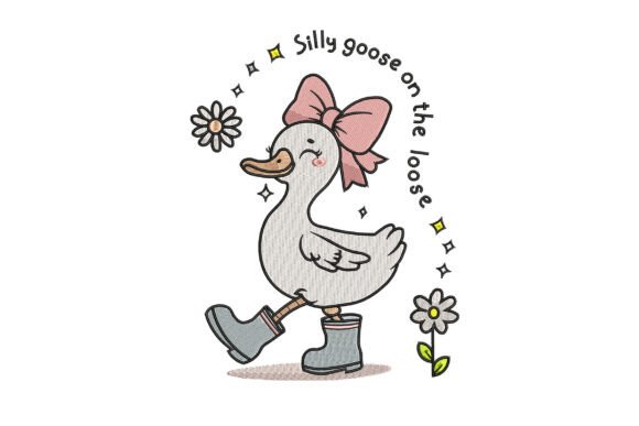 Silly Goose on the Loose Embroidery